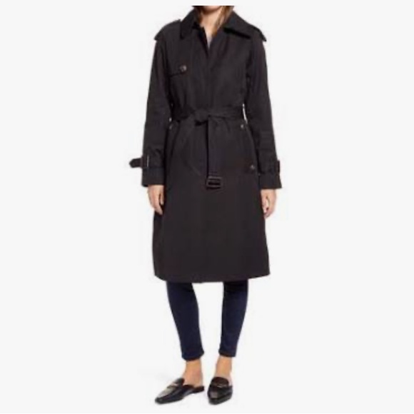 London Fog Jackets & Blazers - London Fog ladies black trench coat! Sz L
